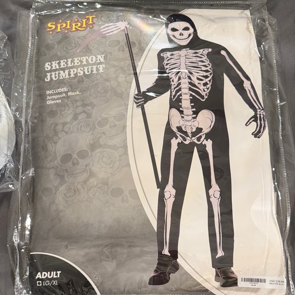 NWT Skeleton Halloween Costume - Picture 2 of 15